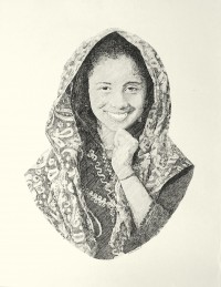Zameer Hussain, 22 X 28 Inch, Pen ink on paper, Figurative Painting -AC-ZAH-085
